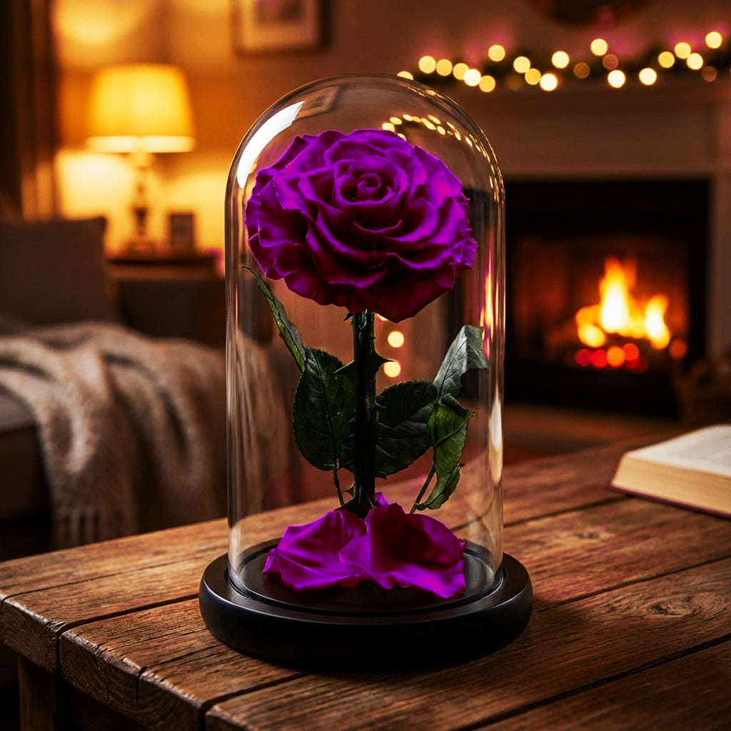 Preserved Forever Rose Plus - Purple