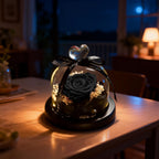 Round Cover Preserved Forever Rose